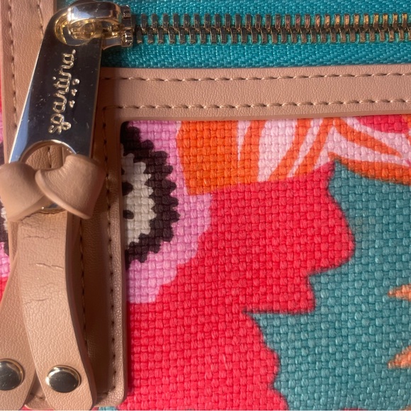 Spartina 449 Broughton linen &  leather Multi Phone Wallet - Picture 12 of 13